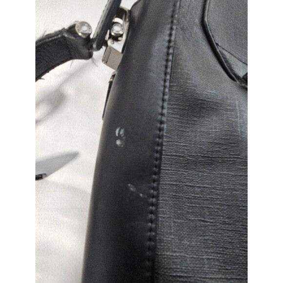 Tumi Briefcase Ashton Collins Zip Coated Canvas Textured Grey Laptop Case - Picture 12 of 15